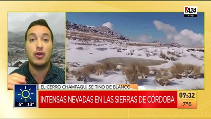 Llegó el invierno: intensas nevadas en Córdoba