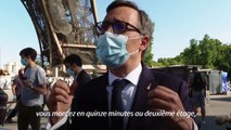 La Tour Eiffel accueille ses premiers visiteurs depuis trois mois