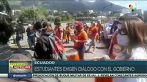 Ecuador: protestan estudiantes contra recortes al sector educativo