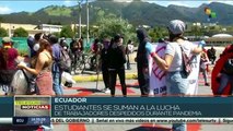 Ecuador: estudiantes protestan contra recortes al sector educativo