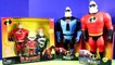 Incredibles 2 Interactive Gift Set + Giant Size Mr. Incredible & Dash Vs. Syndrome ! Superhero Toys