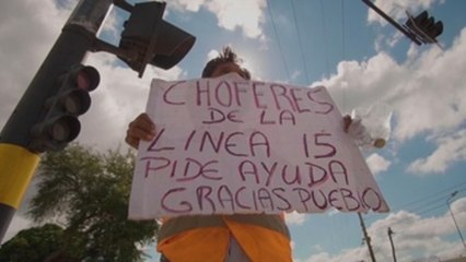 Conductores sin empleo piden ayuda para una olla común en Bolivia