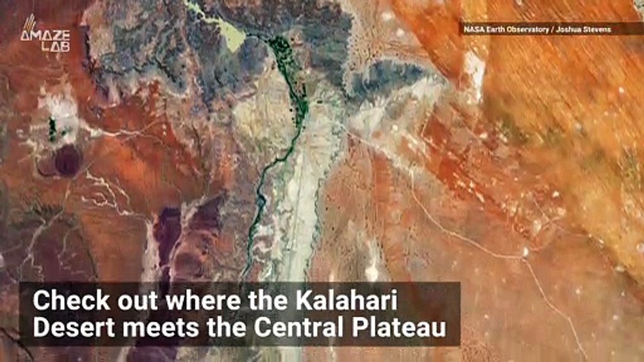 Namibia’s Desert and Rocky Plains Intersect in Stunning Image from Space