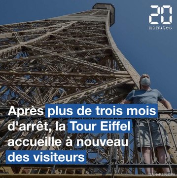 Déconfinement: La tour Eiffel accueille à nouveau des visiteurs