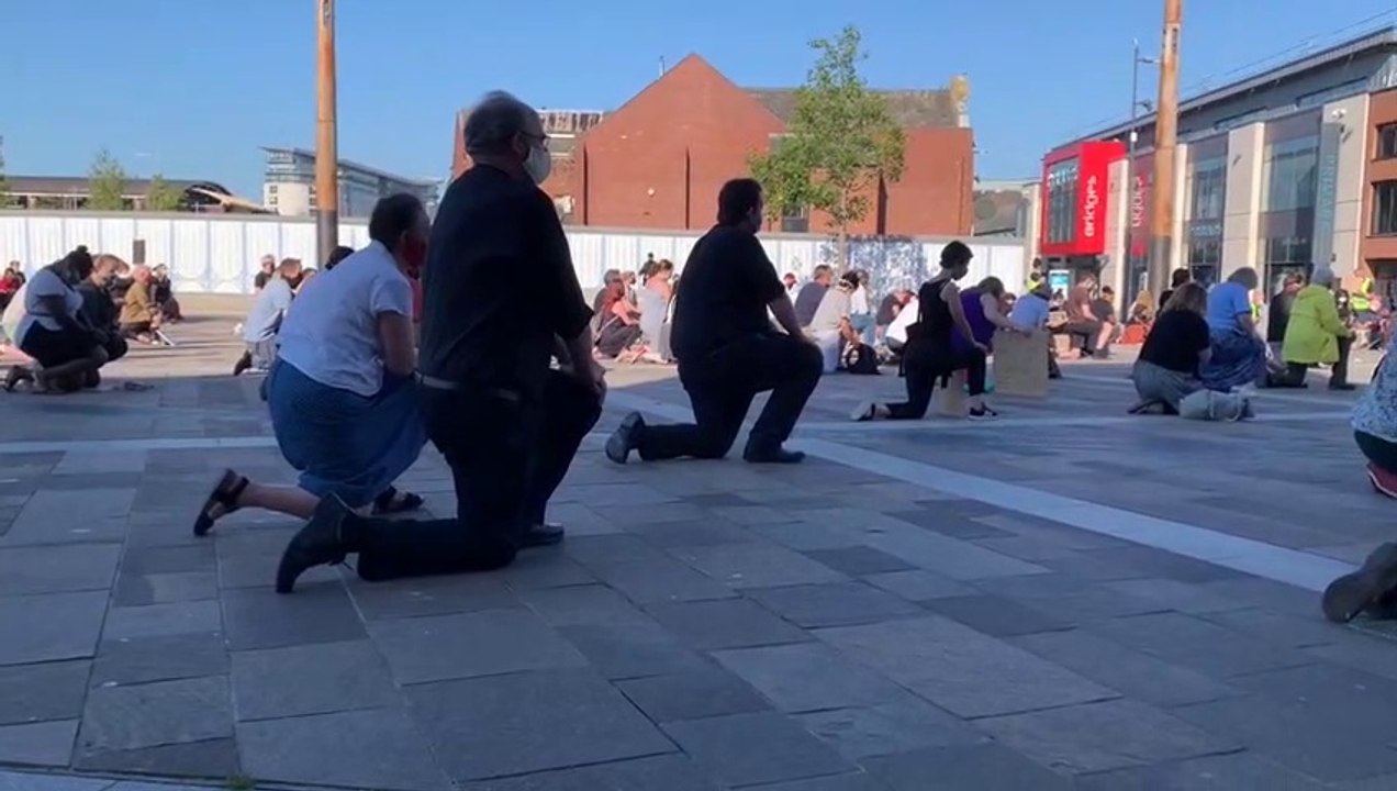 Black Lives Matter vigil in Keel Square, Sunderland