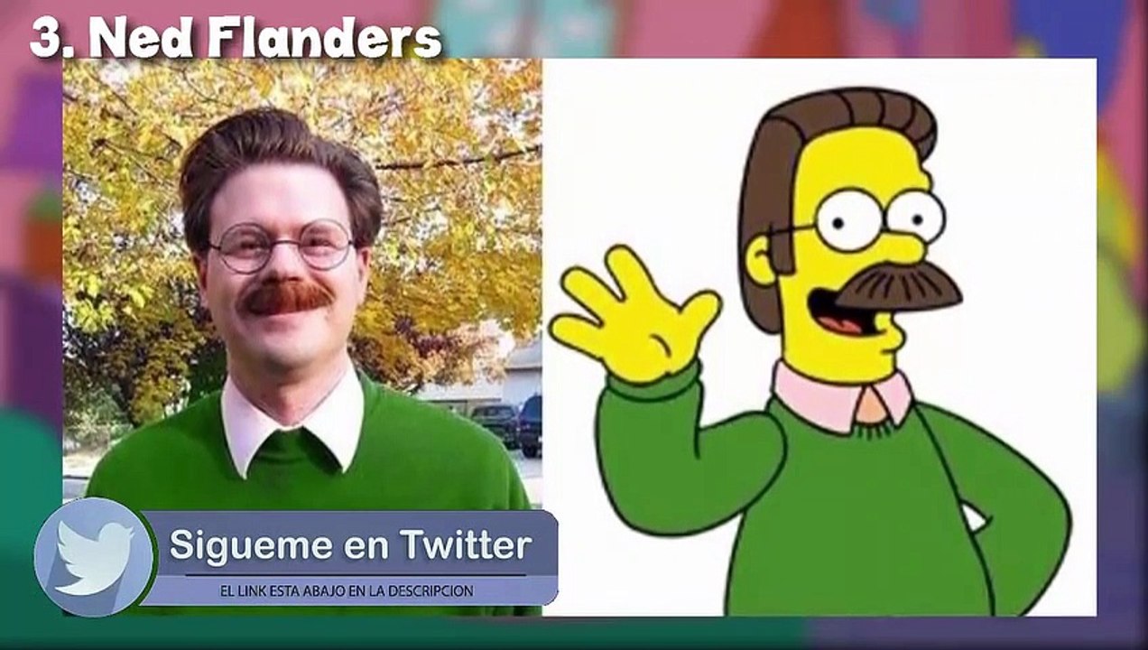 LOS  SIMPSONS  -  PERSONAJES  DE  LOS  SIMPSONS  QUE  EXISTEN  EN LA  VIDA  REAL..