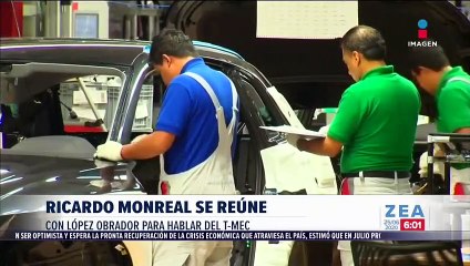 Ricardo Monreal se reúne con López Obrador para hablar del T-MEC