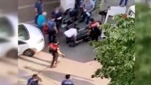 Bursa'da aşk dehşeti... Müdahaleye giden polis memurunun pompalı tüfekle yaralandığı olay anları kamerada