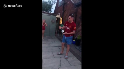 Liverpool fans go wild as team wins first league title in 30 years