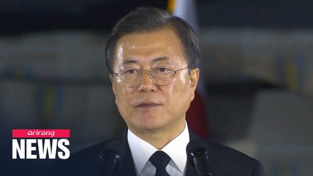 President Moon calls on N. Korea to boldly move to end Korean War