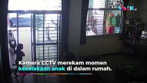 Bocah Ajaib! Lari Hingga Tembus Kaca Sampai Pecah