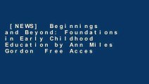 [NEWS]  Beginnings and Beyond: Foundations in Early Childhood Education by
