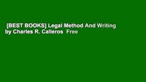 [BEST BOOKS] Legal Method And Writing by Charles R. Calleros  Free