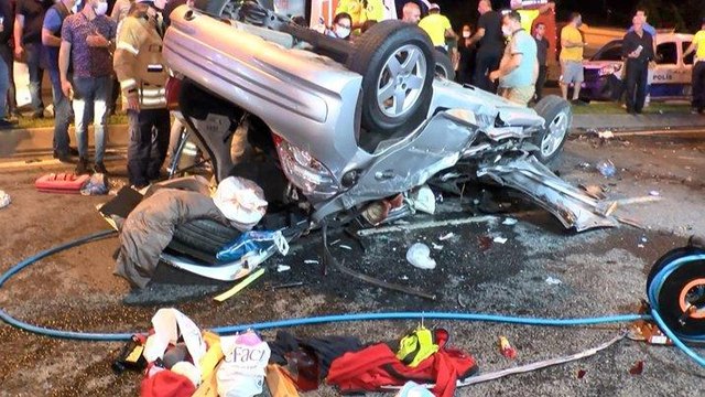 Vatan Caddesi’nde feci trafik kazası: 1’i ağır 3 yaralı