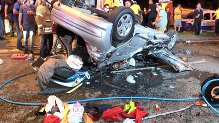 Vatan Caddesi’nde feci trafik kazası: 1’i ağır 3 yaralı