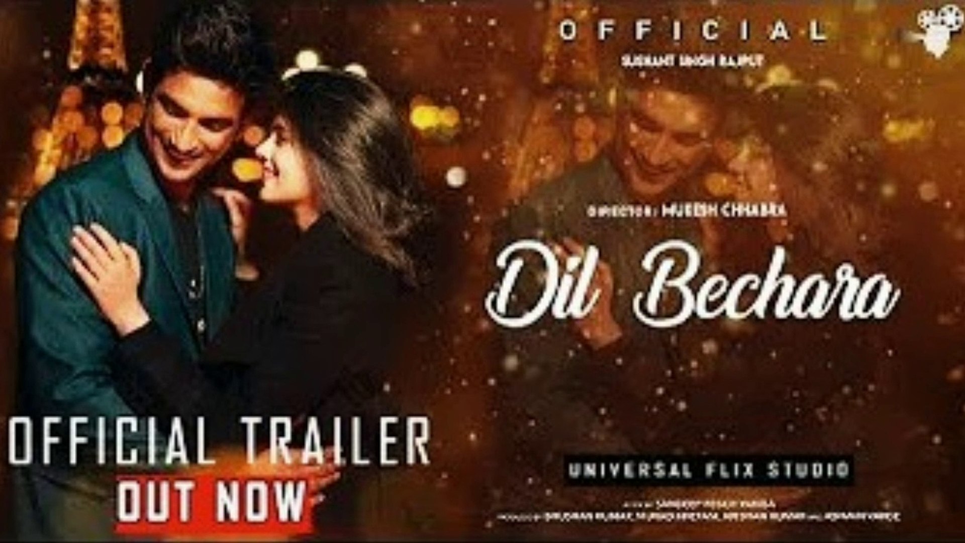 Dil Bechara Movie Official Trailer Sushant Singh Rajput Sanjana Sanghi Saif Ali Khan