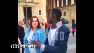 White girl vs black guy /black and white couple maried video