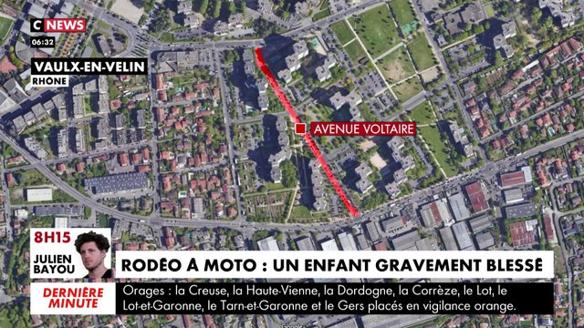Rodéo à moto : un enfant gravement blessé