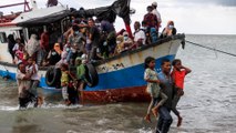 Indonesian fishermen rescue nearly 100 Rohingya refugees stranded at sea