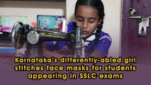 Karnataka’s differently-abled girl stitches face masks for students appearing in SSLC exams