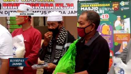 Hut Bhayangkara, Polda Jambi Bagikan Sembako