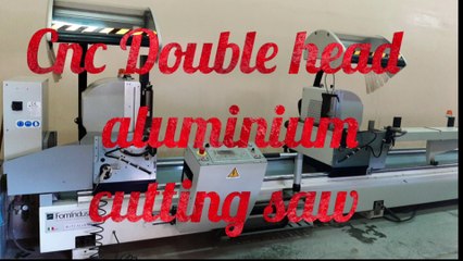 Cnc double head aluminium cutting saw