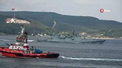 Rus savaş gemisi Admiral Grigorovich Çanakkale Boğazından geçti