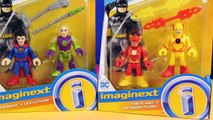 Imaginext Flash Vs Reverse Flash And Superman Vs Lex Luthor At The Batman Battle Batcave