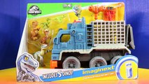 Imaginext Jurassic World Fallen Kingdom Dinosaur Hauler Gift Set Toy With Batman & Power Rangers