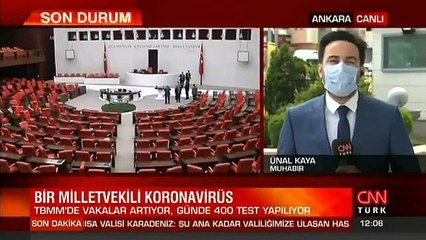 Meclis'te bir milletvekilinde koronavirüs tespit edildi