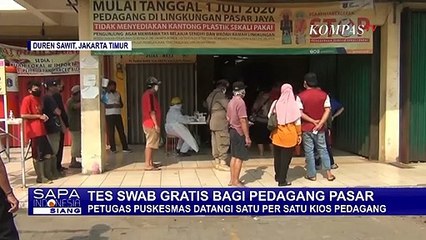 Puskesmas Gelar Rapid Test Gratis bagi Pedagang Pasar Pondok Bambu!
