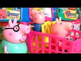 Peppa Pig and George Go Shopping Shopkins Surprise Baskets   Fashems Disney Frozen Mashems Paw Patrol