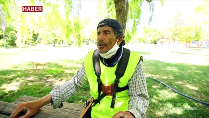 Doğa sevgisiyle 11 yılda binlerce ağaç dikti