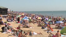 Beaches packed amid heat wave despite COVID-19