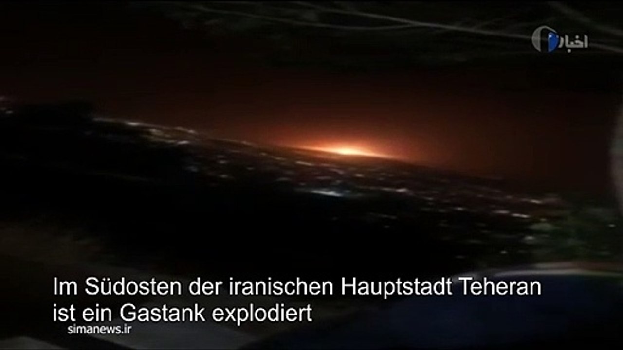 Gastank in teheran explodiert