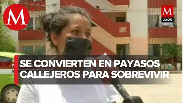 La pandemia les quitó todo y sobreviven como payasos
