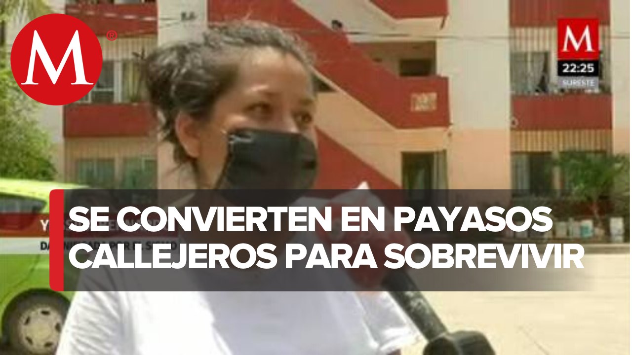 La pandemia les quitó todo y sobreviven como payasos