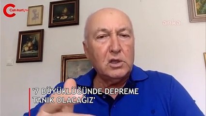 Prof. Dr. Ercan: 7 büyüklüğündeki bir depreme tanık olacağız