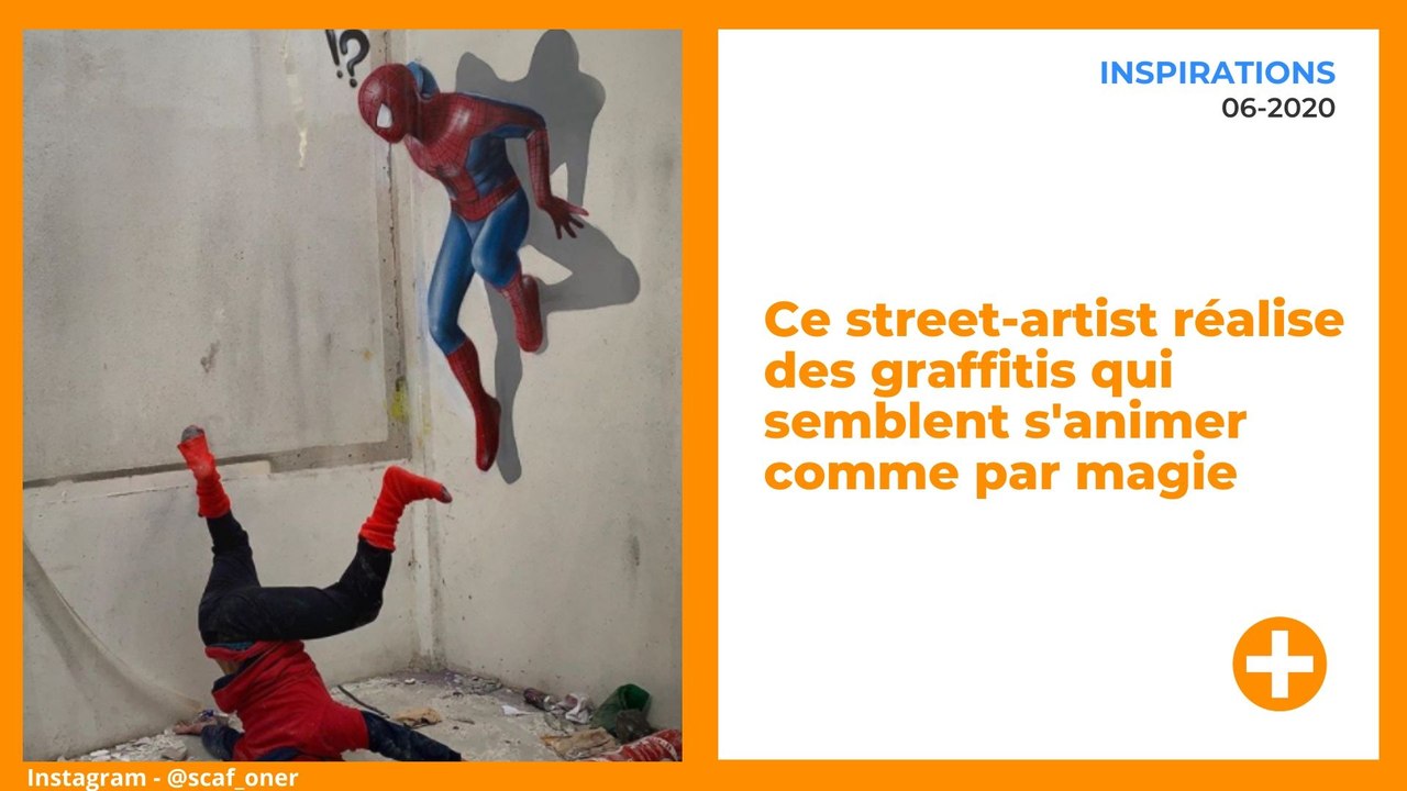 Ce street-artist réalise des graffitis qui semblent s'animer comme par magie