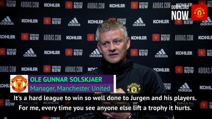 下载视频: Man United should be hurting seeing Liverpool lift trophies - Solskjaer