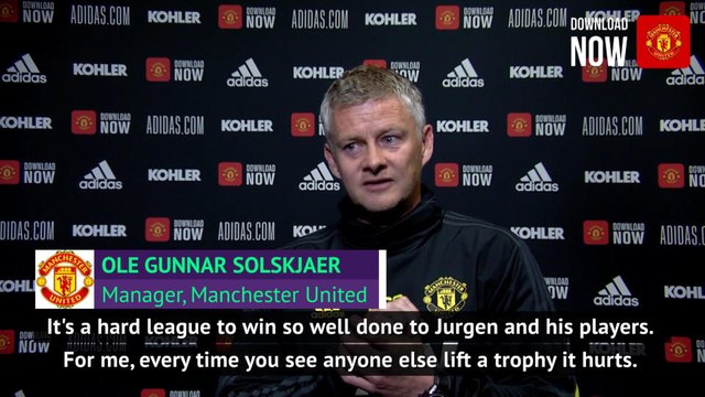 Man United should be hurting seeing Liverpool lift trophies - Solskjaer