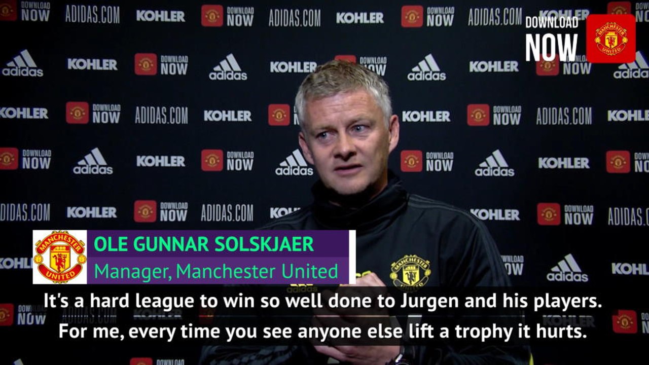 Man United should be hurting seeing Liverpool lift trophies - Solskjaer
