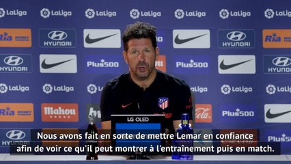 Atlético Madrid - Simeone : "Lemar a notre confiance, tout dépend de lui à présent"