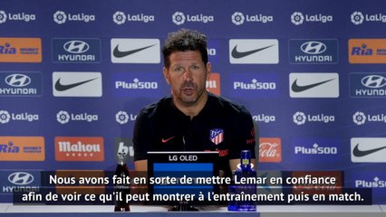 Atlético Madrid - Simeone : "Lemar a notre confiance, tout dépend de lui à présent"