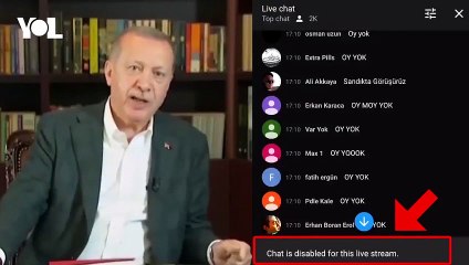 Erdoğan konuşurken gençler, "Oy yok, sandıkta görüşürüz" dedi; yayın yorumlara kapatıldı