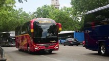 Bus drivers in Madrid protest for increased government support amid COVID-19 crisis