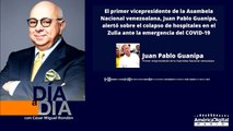 El primer vicepresidente de la Asamblea Nacional venezolana, Juan Pablo Guanipa, alertó sobre el colapso de hospitales en el Zulia ante la emergencia del COVID-19