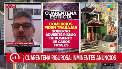 Cuarentena rigurosa: el anuncio será grabado
