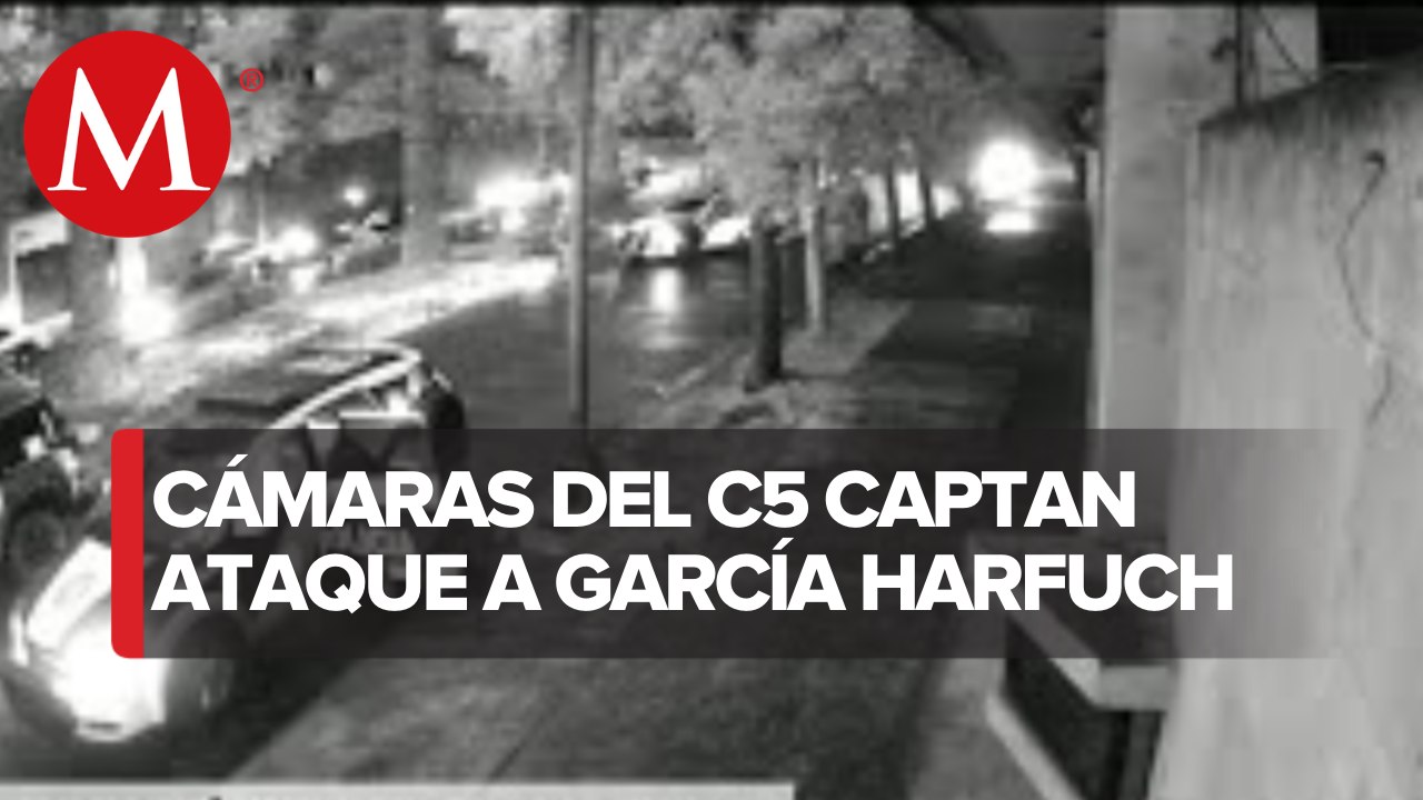Momento exacto del atentado contra Omar García Harfuch