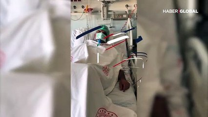 Dünyada bir ilk! Koronavirüslü hastaya Türk ışını tedavisi uygulandı
